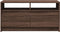 vidaXL - Salontafel - met - LED-verlichting - bewerkt - hout - bruin - eikenkleur