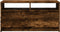 vidaXL - Salontafel - met - LED-verlichting - bewerkt - hout - gerookt - eikenkleur