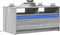 vidaXL - Salontafel - met - LED-verlichting - bewerkt - hout - grijs - sonoma - eiken