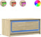 vidaXL - Salontafel - met - LED-verlichting - bewerkt - hout - sonoma - eikenkleurig