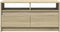 vidaXL - Salontafel - met - LED-verlichting - bewerkt - hout - sonoma - eikenkleurig