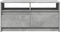 vidaXL - Salontafel - met - LED-verlichting - bewerkt - hout - betongrijs