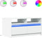 vidaXL - Salontafel - met - LED-verlichting - bewerkt - hout - wit