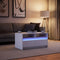 vidaXL - Salontafel - met - LED-verlichting - bewerkt - hout - wit