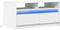 vidaXL - Salontafel - met - LED-verlichting - bewerkt - hout - wit