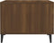 vidaXL - Salontafel - met - metalen - poten - 50x50x40 - cm - bruin - eikenkleur
