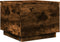 vidaXL - Salontafel - met - metalen - poten - 50x50x40 - cm - gerookt - eikenkleurig