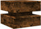 vidaXL - Salontafel - met - metalen - poten - 50x50x40 - cm - gerookt - eikenkleurig