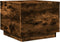 vidaXL - Salontafel - met - metalen - poten - 50x50x40 - cm - gerookt - eikenkleurig