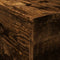 vidaXL - Salontafel - met - metalen - poten - 50x50x40 - cm - gerookt - eikenkleurig