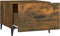 vidaXL - Salontafel - met - metalen - poten - 50x50x40 - cm - gerookt - eikenkleurig