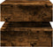 vidaXL - Salontafel - met - metalen - poten - 50x50x40 - cm - gerookt - eikenkleurig