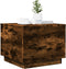 vidaXL - Salontafel - met - metalen - poten - 50x50x40 - cm - gerookt - eikenkleurig