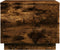 vidaXL - Salontafel - met - metalen - poten - 50x50x40 - cm - gerookt - eikenkleurig