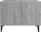 vidaXL - Salontafel - met - metalen - poten - 50x50x40 - cm - grijs - sonoma - eiken