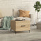 vidaXL - Salontafel - met - metalen - poten - 50x50x40 - cm - sonoma - eikenkleurig