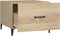 vidaXL - Salontafel - met - metalen - poten - 50x50x40 - cm - sonoma - eikenkleurig