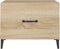 vidaXL - Salontafel - met - metalen - poten - 50x50x40 - cm - sonoma - eikenkleurig