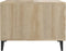 vidaXL - Salontafel - met - metalen - poten - 50x50x40 - cm - sonoma - eikenkleurig
