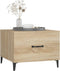 vidaXL - Salontafel - met - metalen - poten - 50x50x40 - cm - sonoma - eikenkleurig