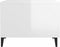 vidaXL - Salontafel - met - metalen - poten - 50x50x40 - cm - hoogglans - wit