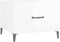 vidaXL - Salontafel - met - metalen - poten - 50x50x40 - cm - hoogglans - wit