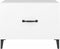 vidaXL - Salontafel - met - metalen - poten - 50x50x40 - cm - wit