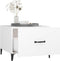 vidaXL - Salontafel - met - metalen - poten - 50x50x40 - cm - wit
