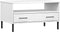 vidaXL - Salontafel - met - metalen - poten - OSLO - 85x50x45 - cm - masssief - hout - wit