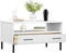 vidaXL - Salontafel - met - metalen - poten - OSLO - 85x50x45 - cm - masssief - hout - wit