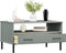 vidaXL - Salontafel - met - metalen - poten - OSLO - 85x50x45 - cm - hout - grijs