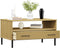 vidaXL - Salontafel - met - metalen - poten - OSLO - 85x50x45 - cm - hout - bruin