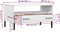 vidaXL - Salontafel - met - metalen - poten - OSLO - 85x50x45 - cm - masssief - hout - wit