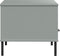 vidaXL - Salontafel - met - metalen - poten - OSLO - 85x50x45 - cm - hout - grijs