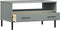 vidaXL - Salontafel - met - metalen - poten - OSLO - 85x50x45 - cm - hout - grijs