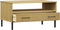 vidaXL - Salontafel - met - metalen - poten - OSLO - 85x50x45 - cm - hout - bruin