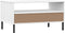 vidaXL - Salontafel - met - metalen - poten - OSLO - 85x50x45 - cm - masssief - hout - wit