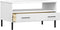 vidaXL - Salontafel - met - metalen - poten - OSLO - 85x50x45 - cm - masssief - hout - wit