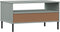 vidaXL - Salontafel - met - metalen - poten - OSLO - 85x50x45 - cm - hout - grijs