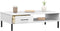 vidaXL - Salontafel - met - metalen - poten - OSLO - massief - grenenhout - wit