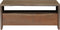 vidaXL - Salontafel - met - natuurlijke - rand - 90x50x40 - cm - acaciahout - grijs