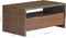 vidaXL - Salontafel - met - natuurlijke - rand - 90x50x40 - cm - acaciahout - grijs