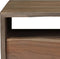 vidaXL - Salontafel - met - natuurlijke - rand - 90x50x40 - cm - acaciahout - grijs