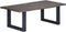vidaXL - Salontafel - met - natuurlijke - randen - 115x60x40 - cm - acaciahout - grijs