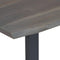 vidaXL - Salontafel - met - natuurlijke - randen - 115x60x40 - cm - acaciahout - grijs
