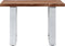 vidaXL - Salontafel - met - natuurlijke - randen - 60x60x40 - cm - acaciahout