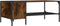 vidaXL - Salontafel - met - rek - 100x51x40 - cm - bewerkt - hout - gerookt - eikenkleur