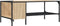 vidaXL - Salontafel - met - rek - 100x51x40 - cm - bewerkt - hout - sonoma - eikenkleur