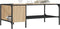 vidaXL - Salontafel - met - rek - 100x51x40 - cm - bewerkt - hout - sonoma - eikenkleur