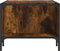 vidaXL - Salontafel - met - rek - 100x51x40 - cm - bewerkt - hout - gerookt - eikenkleur